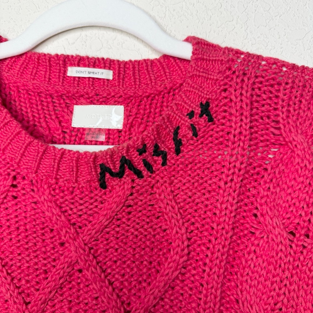 NEW MOTHER The Jumper Misfit Cable Knit Sweater - Picture 6 of 15